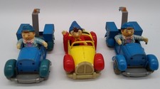 Vintage Collection Of 3 Corgi Diecast Noddy In Toyland Cars. Noddy/Pick Up Truck