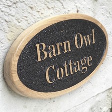 Personalised Oval Oak House
