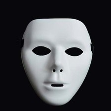 White Full Face Dance Mask