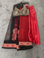 Indian Saree, Silk Petticoat And Made To Measure Blouse