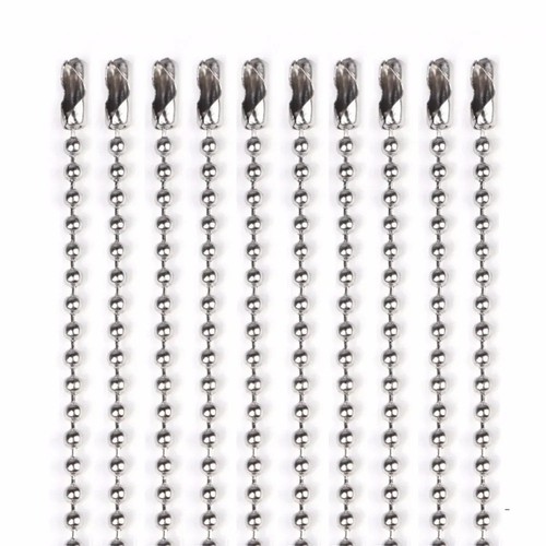 Ball chain stainless steel dog - stainless,