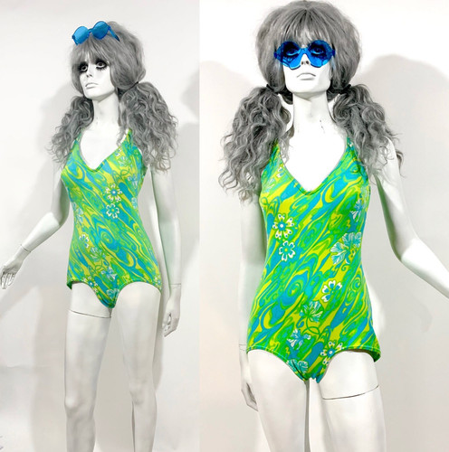 Vintage 1960s 70s swirly - 1960s,