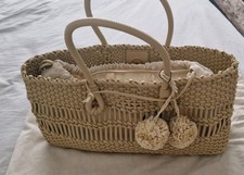 Zara Braided Handbag Tote Bag