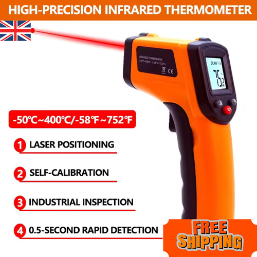 Laser infrared thermometer - laser,