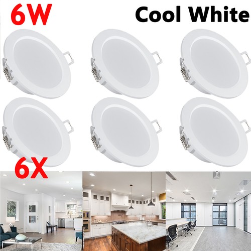 6pcs recessed led flat - 6pcs,