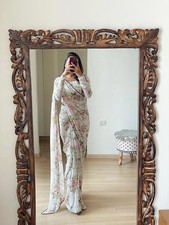 Ready to Wear 1-Minute Saree Indian Wedding Sari with Unstitched Blouse Piece