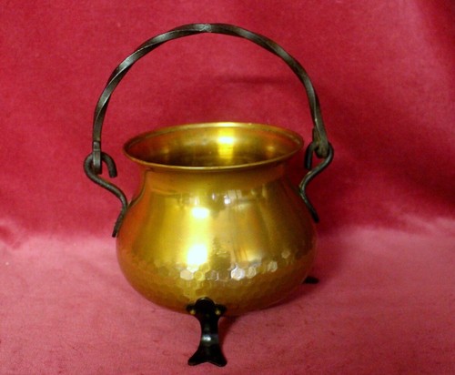 French vintage hammered copper - hammered,