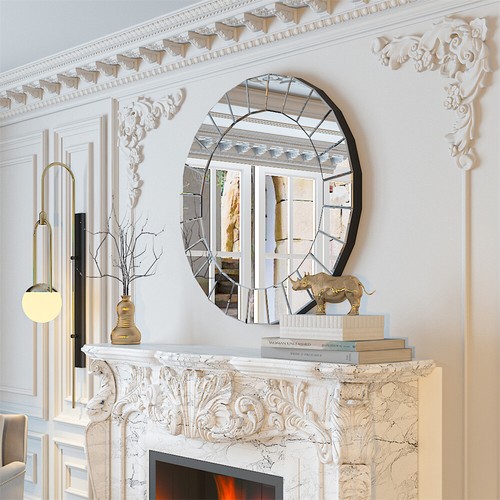 Luxury round wall mirror - luxury,