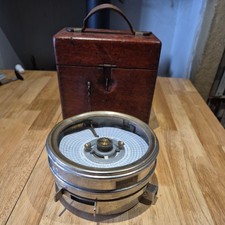 Vintage ATC Pigeon Racing Clock Complete In Oak Carry Case