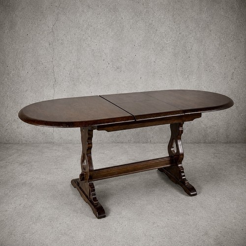 Vintage solid oak extending - vintage,