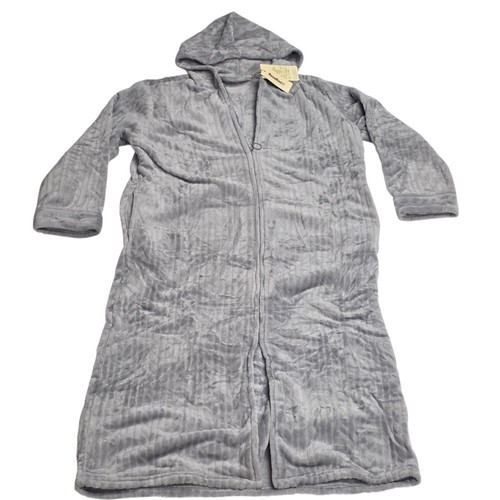 Full zip fluffy grey hooded - full,