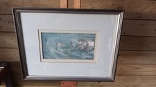 Print Of A Smoky Chaotic Scene Below Deck Of A Naval Battle Possible HMS Victory