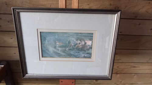 Print smoky chaotic scene - a,