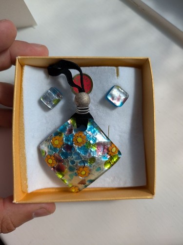 Vetro murano glass floral - di,