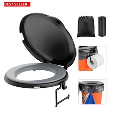 Portable bucket toilet - portable, seat