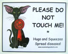 2 X ORIENTAL CAT SIGNS