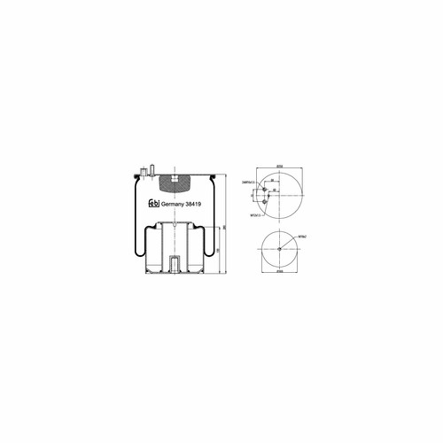 Rear air spring - air,