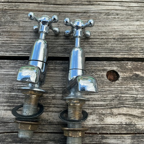 Antique chrome sink taps - antique,