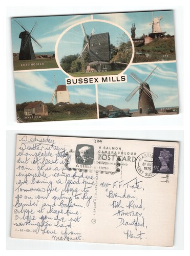 Postcard sussex mills - postcard,