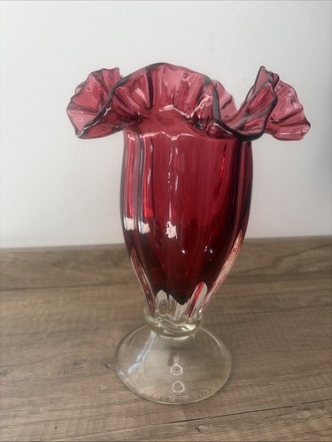 Vintage ruby red glass - vintage,