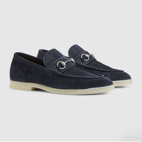 Gucci horsebit suede loafers - gucci,