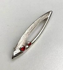 Vintage Ortak Malcolm Gray Sterling Silver Brooch MG 925