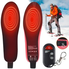 Wireless Heated Insoles Remote Control Heating Insoles Foot Warmer Pad 2000mAh