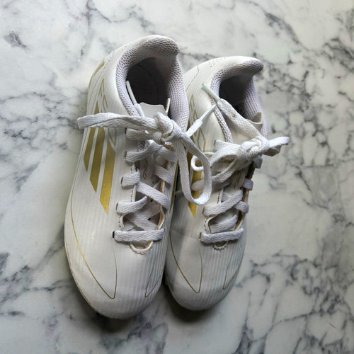 Adidas f50 white gold football - f50, white/gold