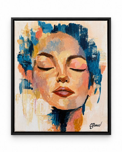 Original abstract woman - original,