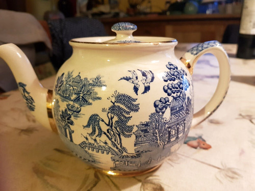 Vintage sadler teapot willow - sadler, teapot,