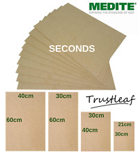 MEDITE MDF Sheet 3mm 4mm 6mm  SECONDS  Arts Crafts Modelling Laser Pyrography