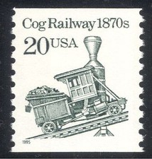 USA 1985 Steam Engine/Train/Cog Railway/Transport 1v (n24280)