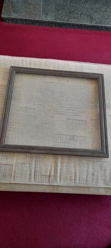 Antique oak carved picture - oak,