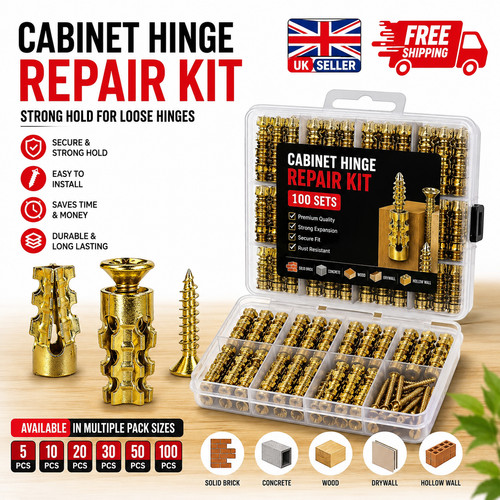 Short expansion screw set - screw, for