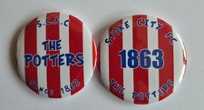 Set Of 2 Stoke City FC Button
