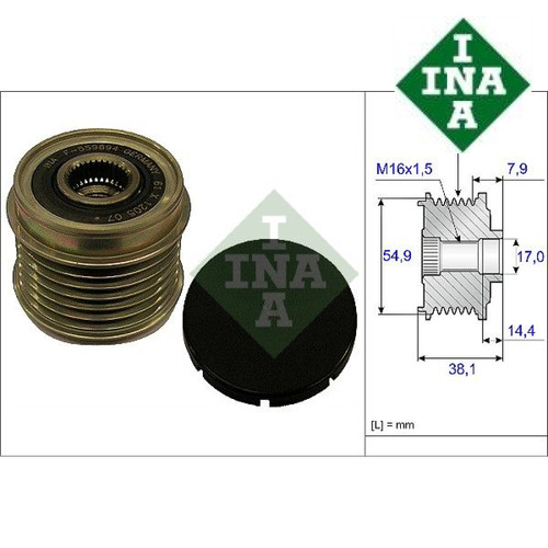 Alternator freewheel clutch - alternator,