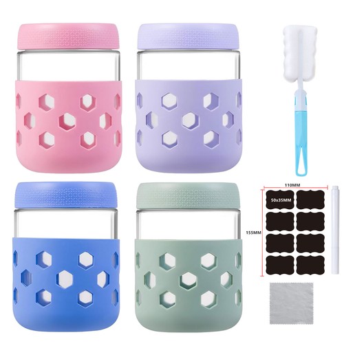 Packs glass jars with - 6/4, of