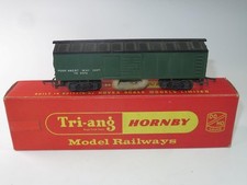 VINTAGE TRI-ANG RAILWAYS OO Gauge Track Cleaning Car R.344 Boxed 1960s (Green)
