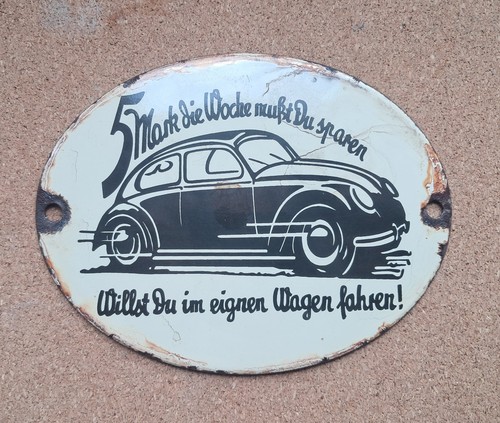 German enameled plate - plate,