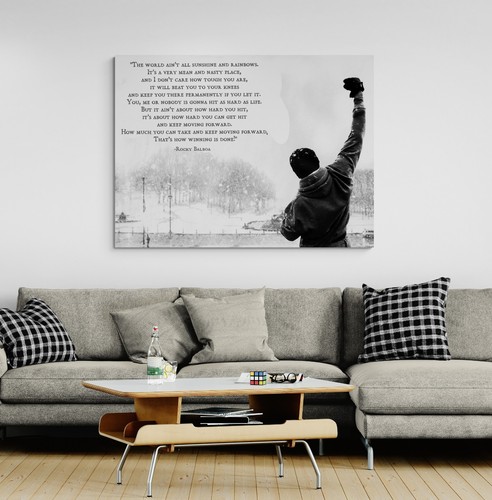Rocky balboa canvas wall - wall, art