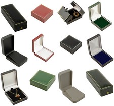 Leatherette Pendant Drop Earring Boxes High Quality Jewellery Chain Pendant Box