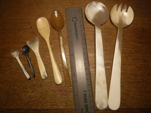 Natural bone and horn - 7, spoon