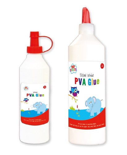 White pva glue childrens - white,