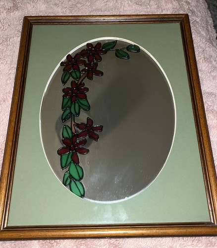 Vintage floral framed - vintage, mirror
