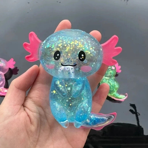 Colorful axolotl squishy - colorful,