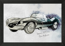 Jaguar XKSS 1956 Framed Wall