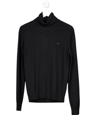 Lacoste Black Wool Roll Neck