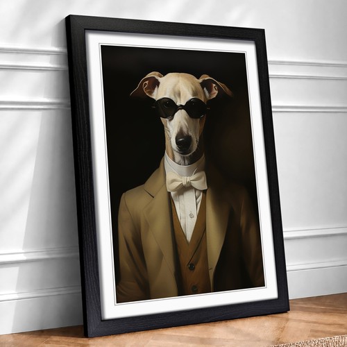 Whippet classicism framed wall - classicism,