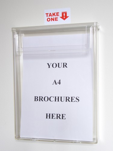 Outdoor leaflet holder - leaflet,