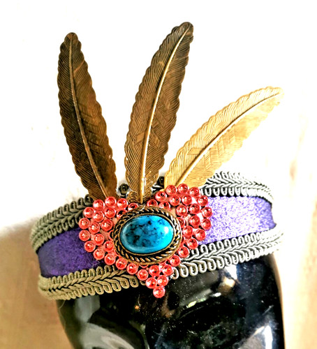 Unique crown headband festival - headband,